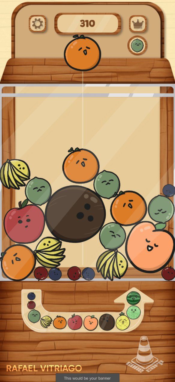 Sugoi Fruit Fusion Wonders, mobile game screenshot